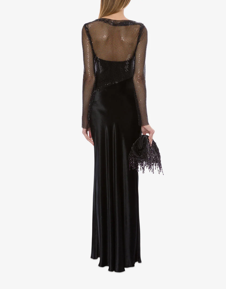 Mesh and rhinestone dress - Image 3