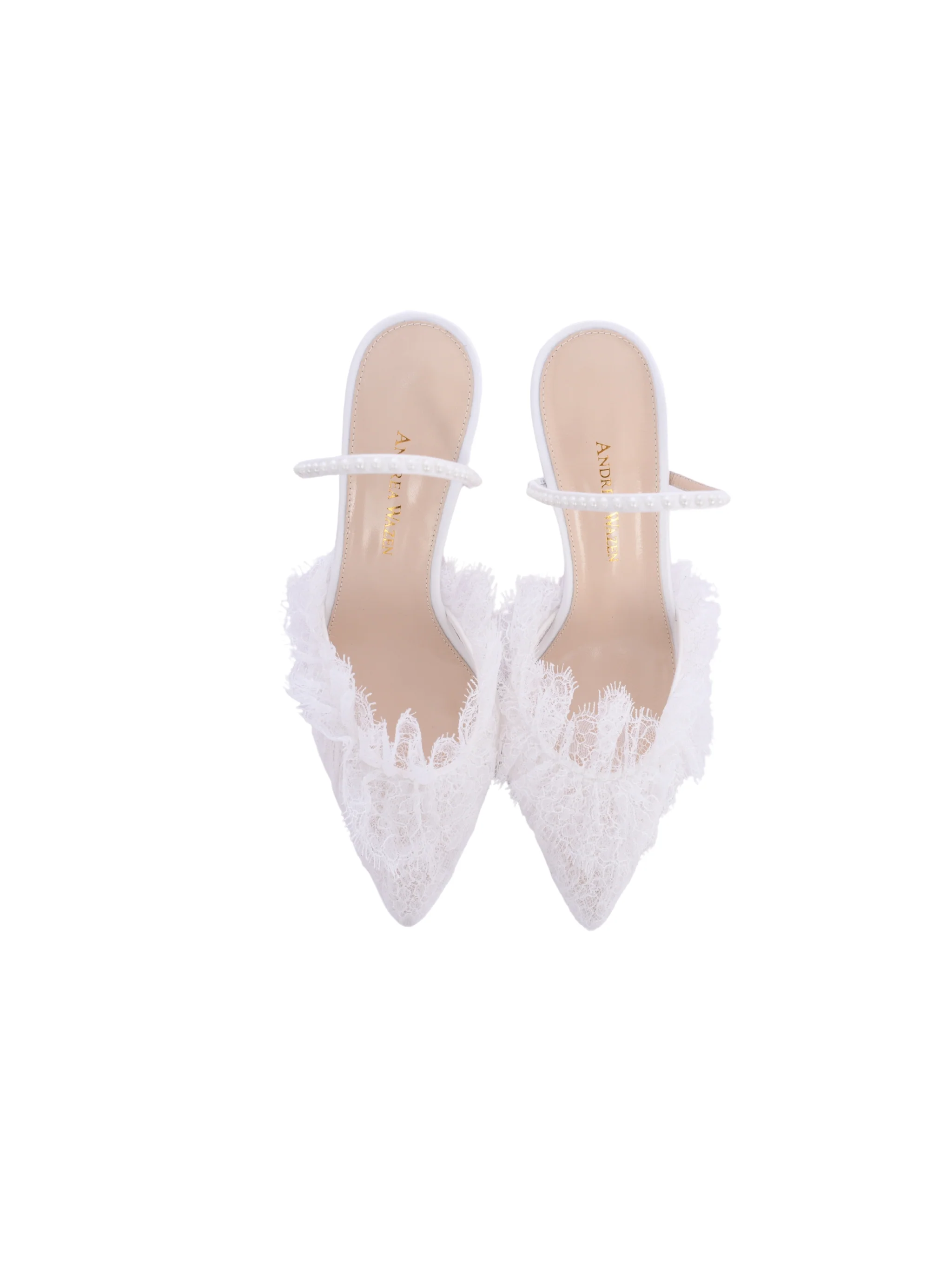 France lace pearl mule 75 mm - Image 6
