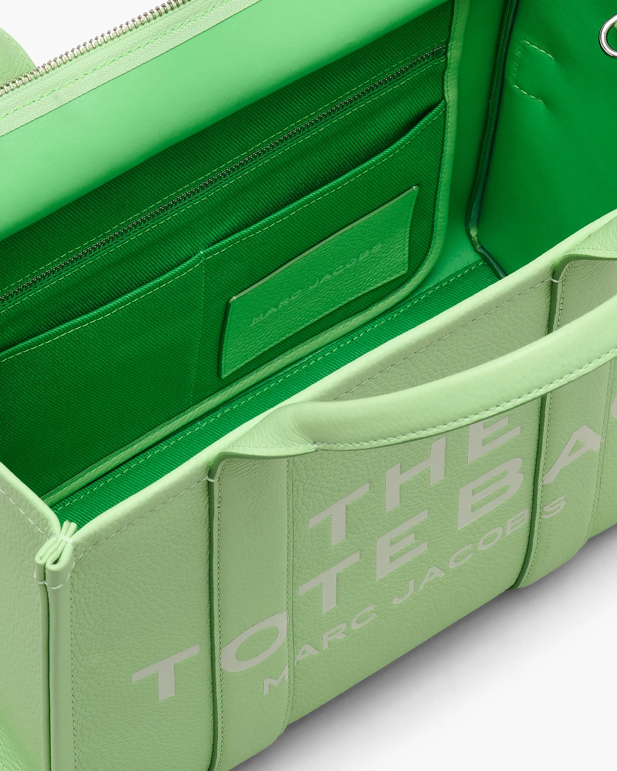 The leather medium tote bag - Image 6