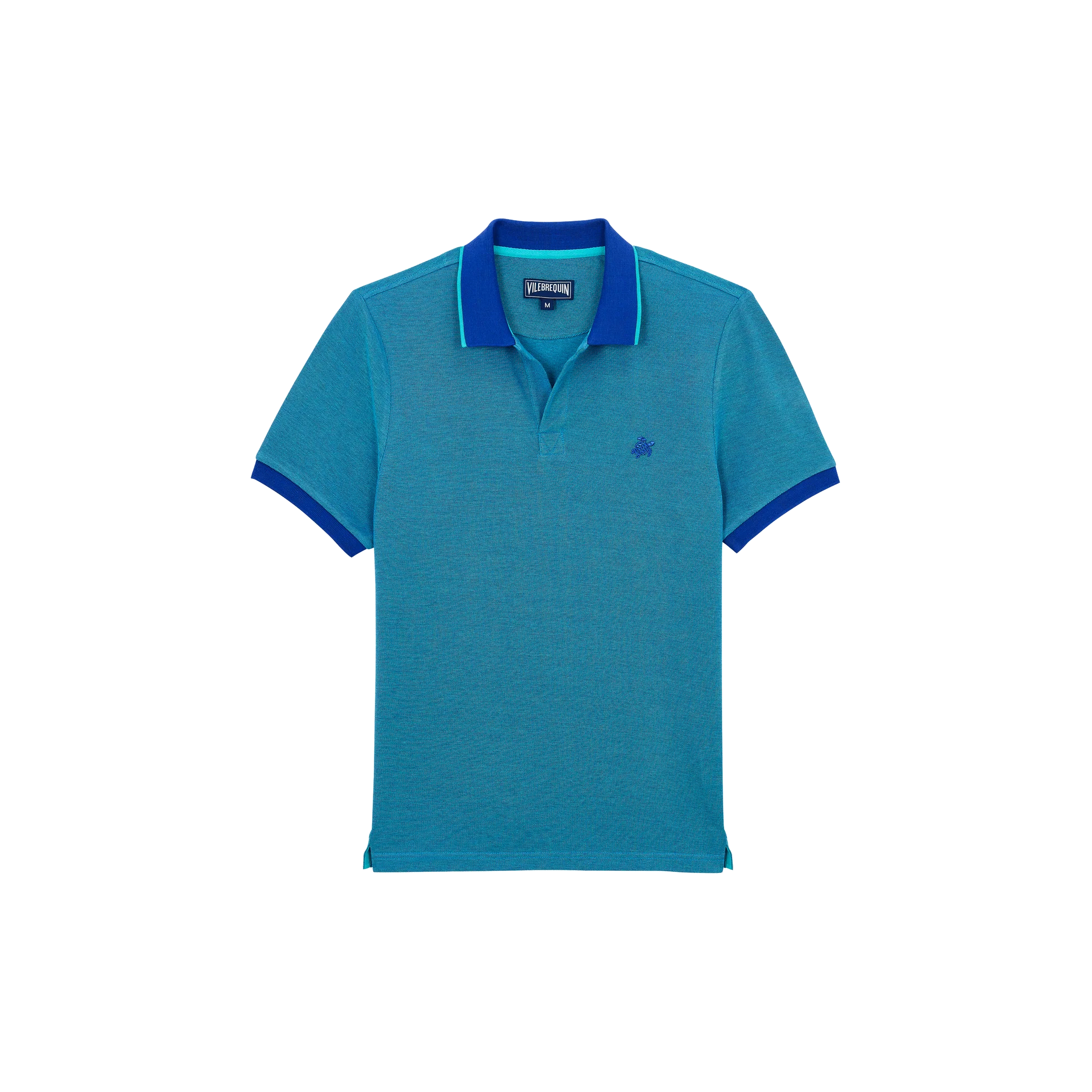 Men organic cotton polo shirt solid - Image 4
